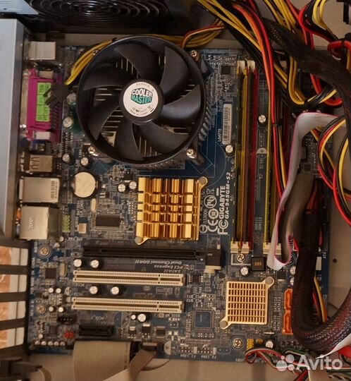 Мат. плата Gigabyte GA-945GM-S2 +проц+память