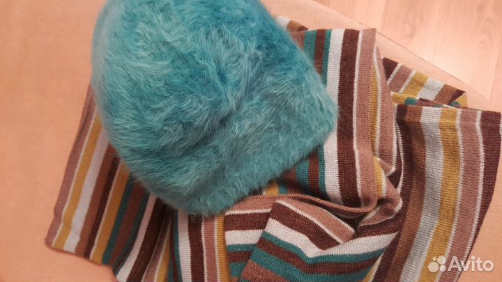 Женская шапка и шарф, Италия, новое