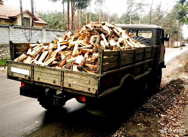 Дрова с доставкой бортовой машиной от 6м3