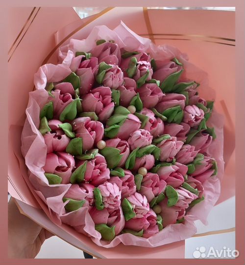 Тюльпаны из зефира, зефирные тюльпаны