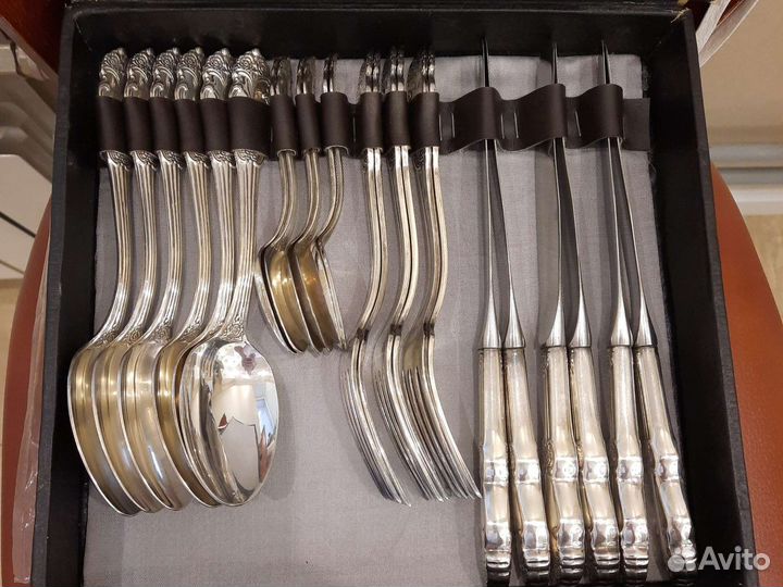 Набор столовых приборов новый Серебряная Роза