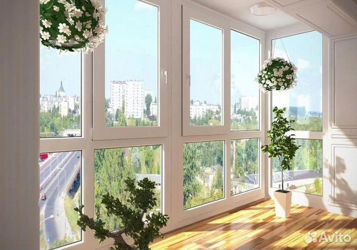 Пластиковые балконы под ключ