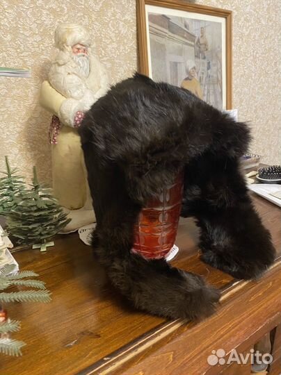Шапка винтажная СССР из меха кролика