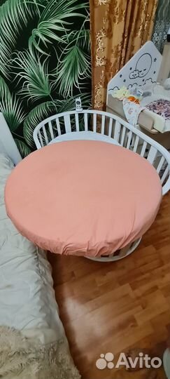 Матрас на круглую кроватку 75 на 75