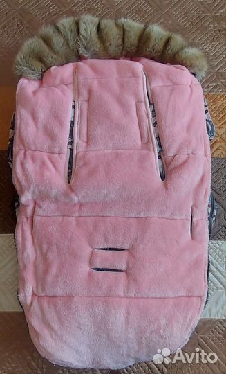 Кокон конверт детский зимний спальный мешок