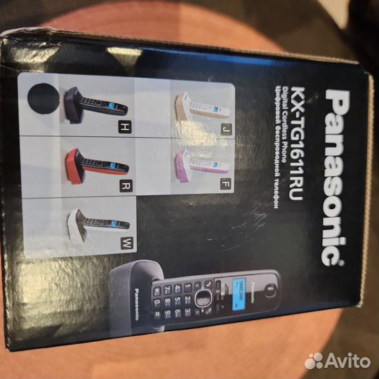 Радиотелефон домашний dect Panasonic KX-TG1611RUH