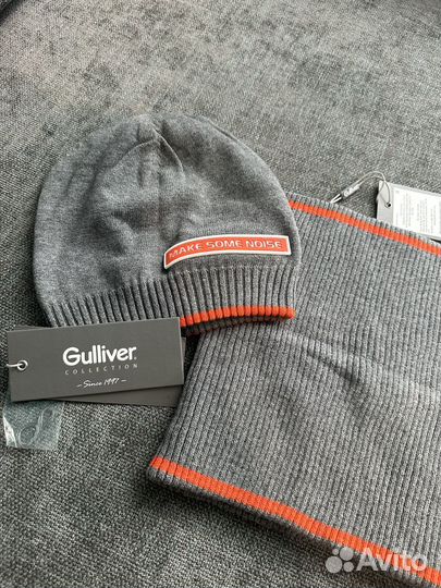 Комплект шапка и снуд Gulliver 5-8лет новый
