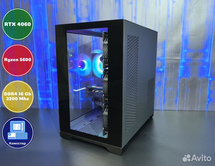Игровая система AMD5600-RTX4060-16DDR4-VGR3259-A520