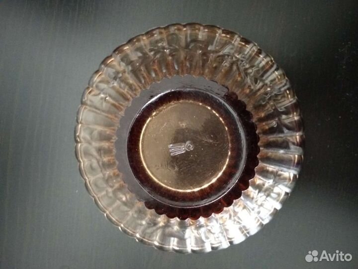 Ваза конфетница цветное стекло. СССР