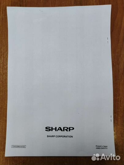 Инструкция по экспл. sharp GF-800Z рус. + схемы