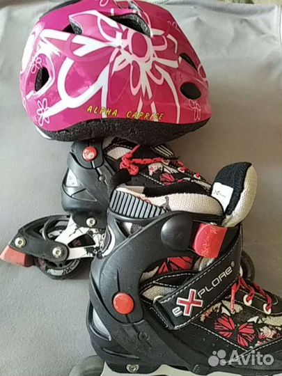 Роликовые коньки детские раздвижные