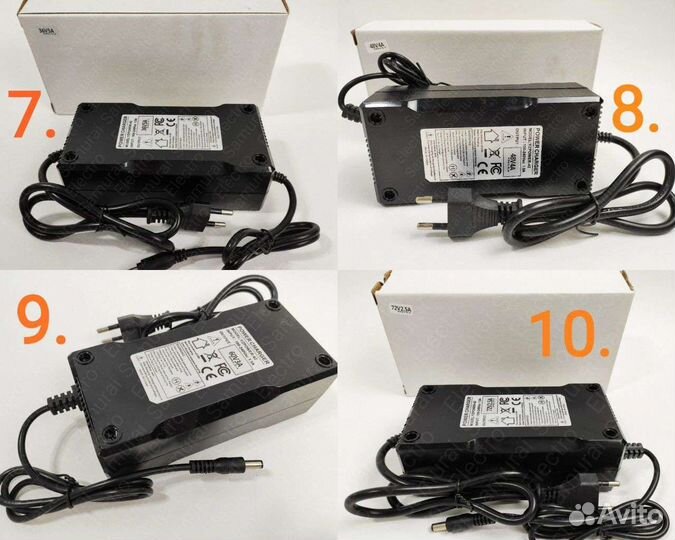 Зарядка li-ion 36v-72v 42в-84в 2.5а-8а YZPower