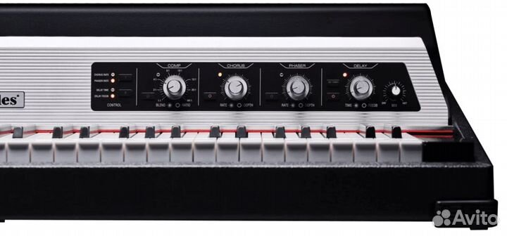 Rhodes MK8 Piano Silver Sparkle Hood with Silver F