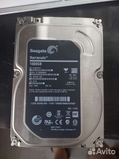 Жесткий диск 3.5. Seagate barracuda 1 tb