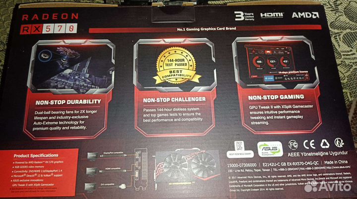 Видеокарта RX570 Asus Expedition