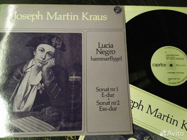 Joseph Martin Kraus Lucia Negro винил Швеция 1979