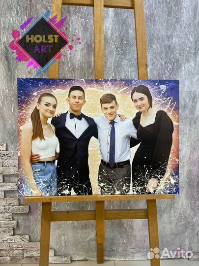 Портрет на холсте по фото