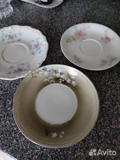 Старинные блюдца Лимож