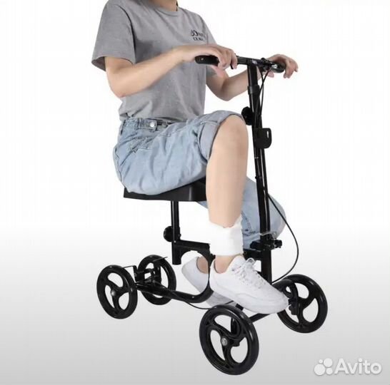 Коленный велосипед, ходунки для ног, костыли