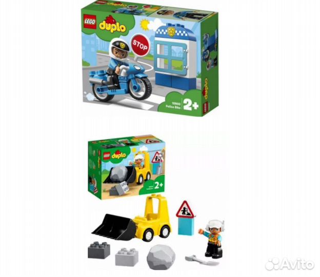 Lego duplo 6 наборов (поезд, пожарная машина.)