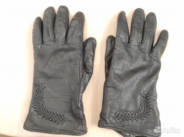 Перчатки женские кожаные