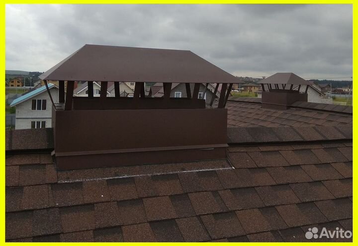 Колпак на дымоход забор кирпичный столб В