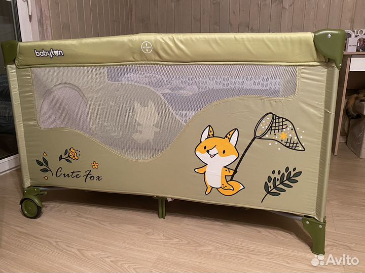 Манеж-кровать Babyton Play box Green