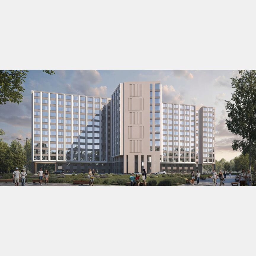 1-к. апартаменты, 24,9 м², 9/13 эт.