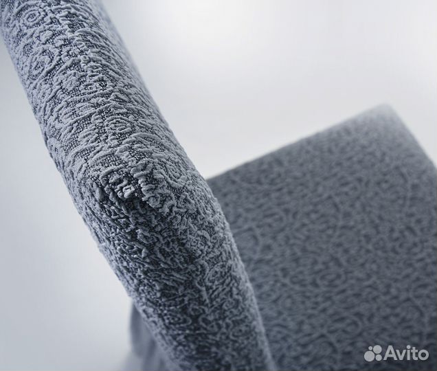 Чехол на стул со спинкой 2 шт универсальный, Серый