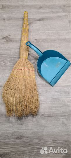 Веник, совок и ведро 12 л