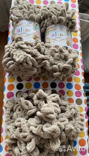 Цена за 2,5 шт. Пряжа alize puffy ализе пуфф