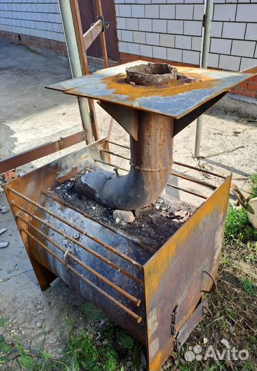 Печь для бани с баком