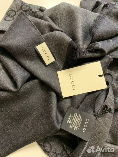 Шарф Gucci оригинал антрацит