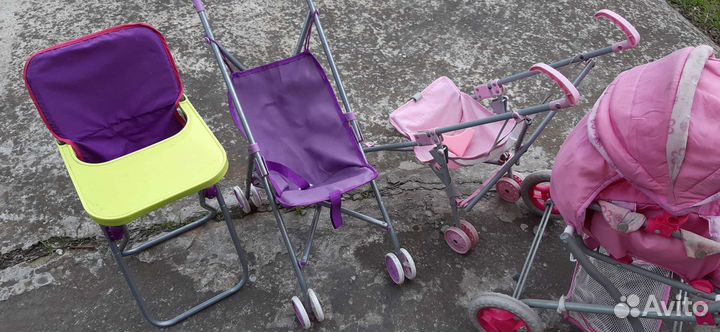 Коляски складные сидячие для кукол
