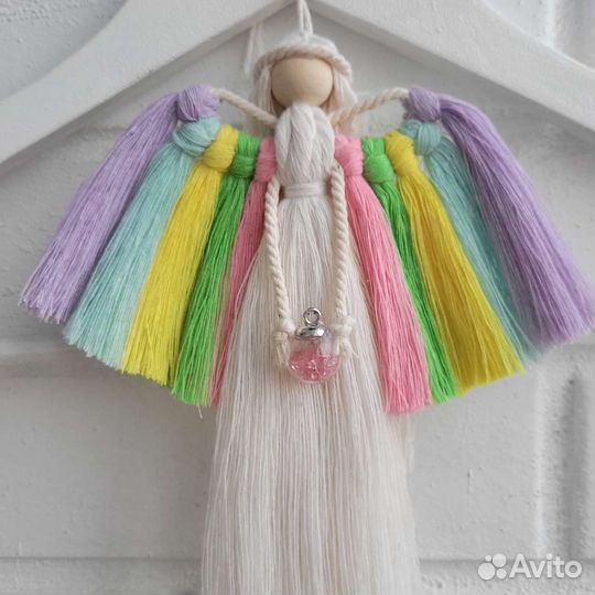 Обереги ангелы именные макраме ручная работа
