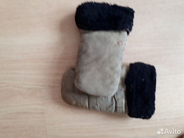 Варежки из овчины