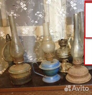 Керосиновые лампы и стекла к ним