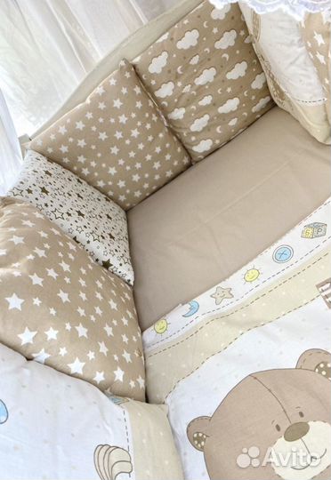 Бортики в кроватку новые