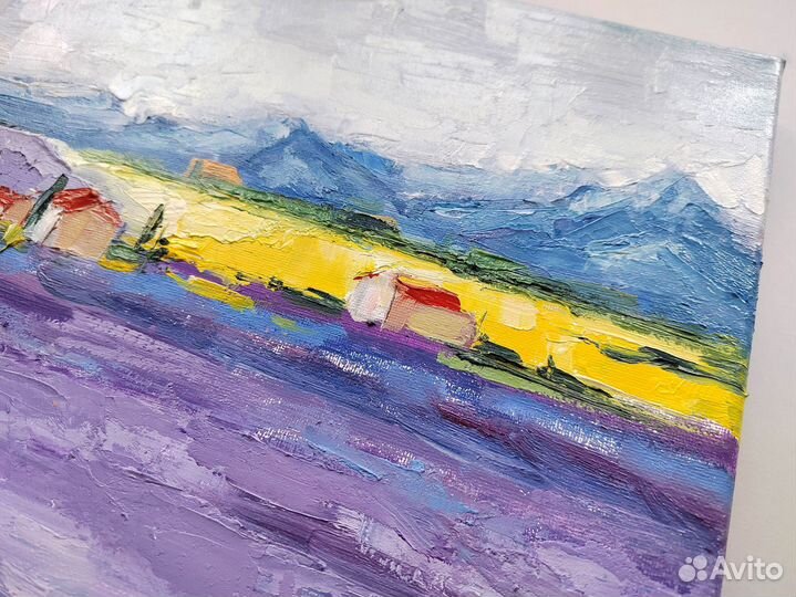 Картина маслом Лавандовое поле Пейзаж