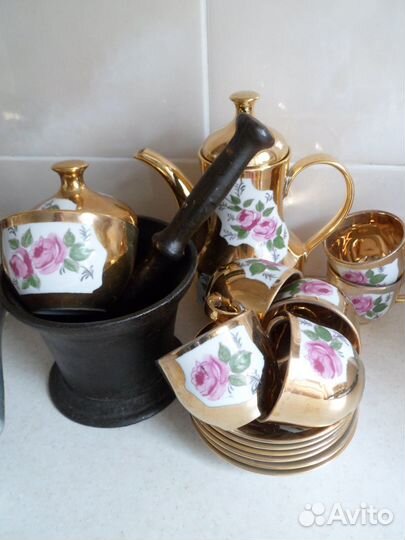 Кофейный сервиз ГДР, лфз, Ступка, соковыжималка