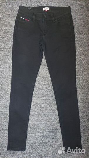 Джинсы чёрные Tommy Hilfiger skinny 44 размер