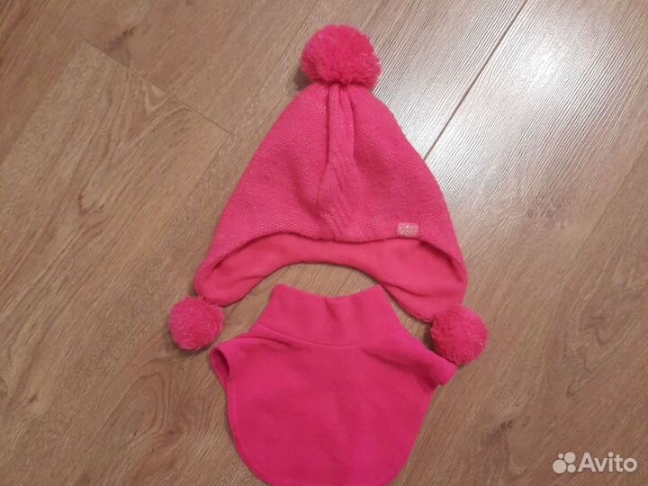 Комплект шапка Лесси 50-52 и шарф манишка