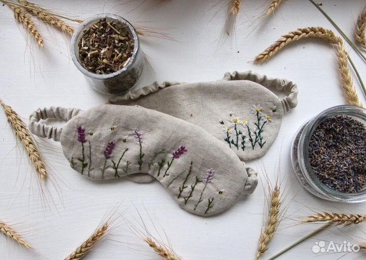 Маска для сна и медитации с травами