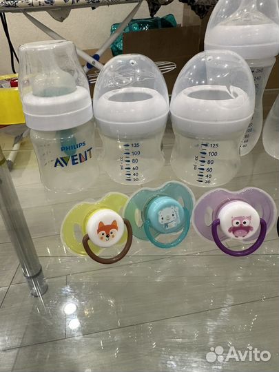 Бутылочки avent+соски