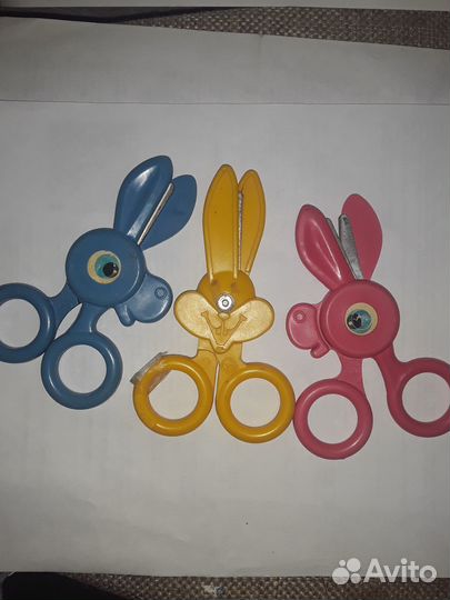 Набор детских безопасных ножниц из СССР