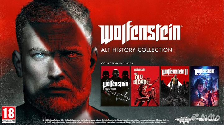 PS4 Wolfenstein Alt History Collection Новый