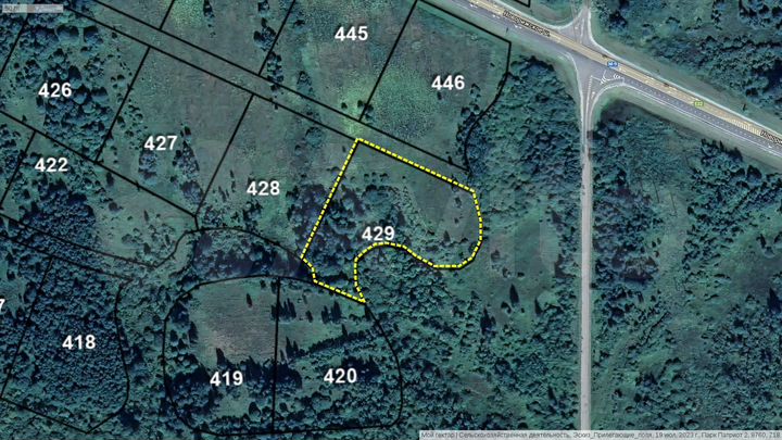 Участок 1,04 га (СНТ, ДНП)