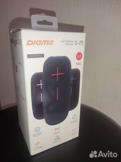 Портативная колонка Digma s-25, 10w
