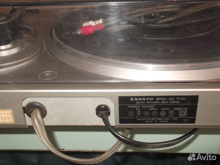 Проигрыватель Sanyo TP 20