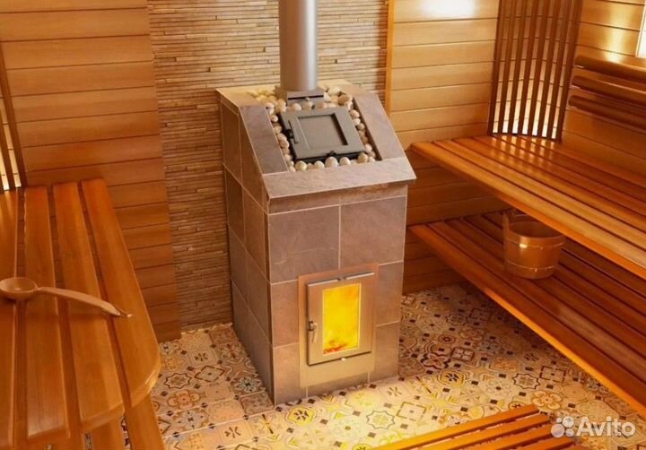 Установка банных печей дровяных и электрических